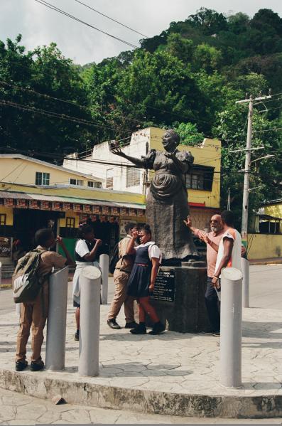 Louise Bennett Coverley Statue - Gordon Town Square