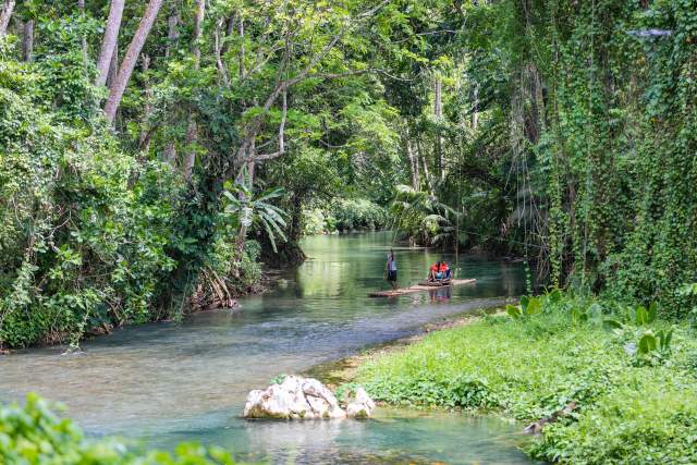 Image of rafting at the Martha Brae River