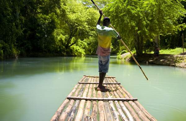 Rafting on the Martha Brae