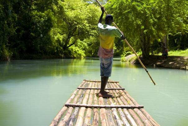 Rafting on The Martha Brae