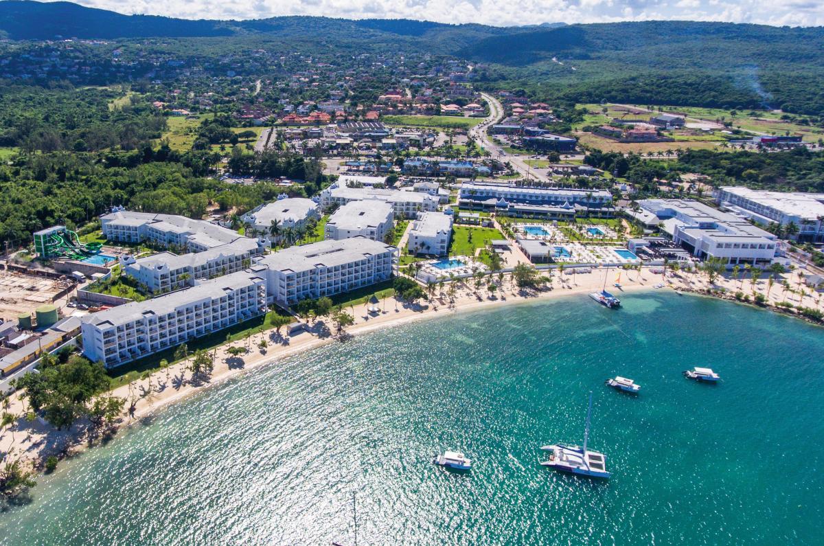 Aerial shot of Riu Montego Bay