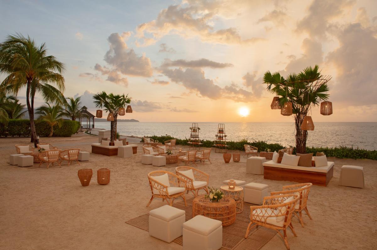 Secrets Wild Orchid - Sunset Cocktails on Beach