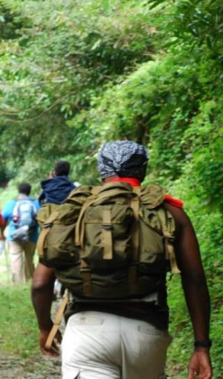 Hikers in the Blue Mountain