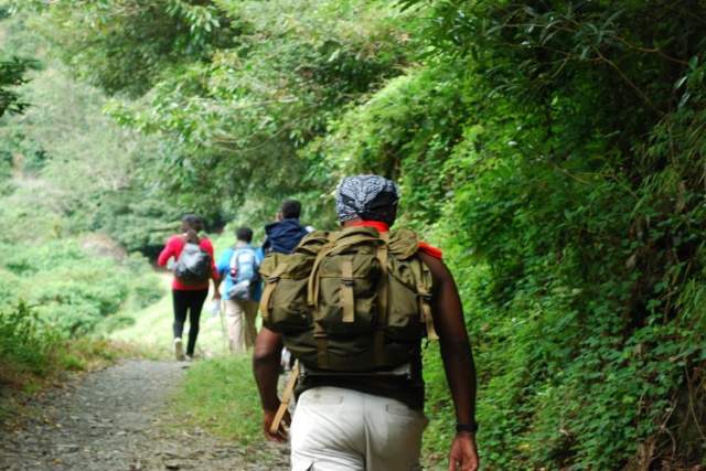 Hikers in the Blue Mountain